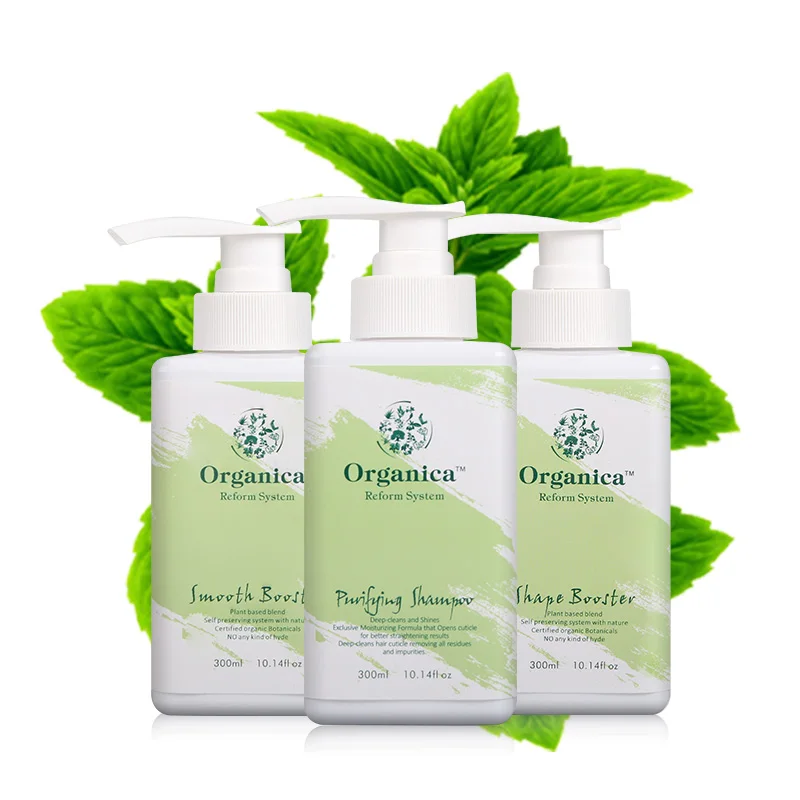 100% Natural Green Botanicals 300ML Shape Keratin+Purifying Shampoo+Smooth Booster With Straighten and Smooth Damaged Cruly Hair 100% Natural Green Botanicals 300ML Shape Keratin+Purifying Shampoo+Smooth Booster With Straighten and Smooth Damaged Cruly Hair