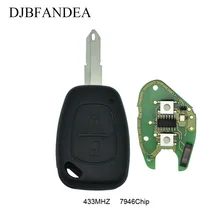 Djbfandea автомобиль дистанционного ключа для RENAULT VIVARO MOVANO трафика Renault Master Kangoo PCF7946 чип 433 МГц NE73 лезвие