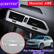 ABS автомобиль Стайлинг для Volkswagen TIGUAN- Авто центральной консоли выход рамки внутреннее украшение аксессуары C блестками