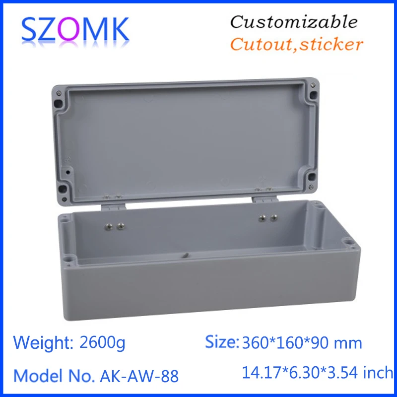 szomk electrical die casting waterproof aluminum enclosure project box electronic case (7)