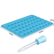 2 шт. Новинка Лето; Мороженое Инструменты для мультяшного медведя шоколадная Форма 50 Медведь силиконовая резиновая форма кубик льда ребенок как это AprO3