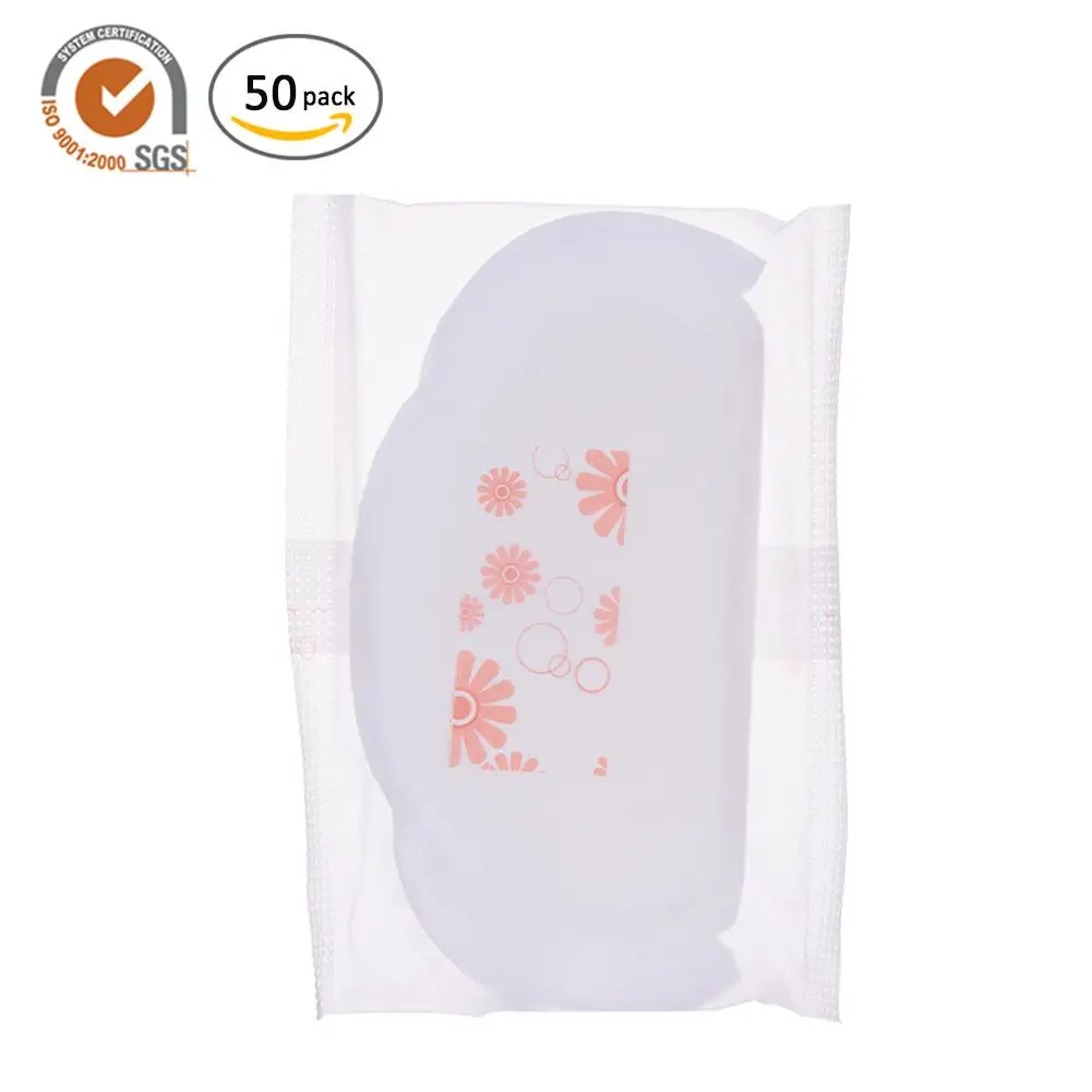 50 pcs Disposable Baby Feeding Breast Pads Nursing Pads for Mum Cotton