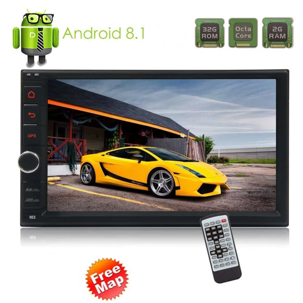 

Car multimedia Stereo Radio Bluetooth Android 8.1 2Din pc GPS Navigation Auto Radio wifi Bluetooth touch screen remote control