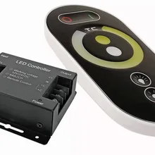 Светодиодный RF CT touch диммер контроллер; DC12-24V вход; 6A* 2CH выход