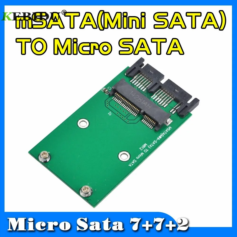 Kebidu Новое поступление Mini PCI-e PCIe mSATA 3x5 см SSD to 1,8 Micro SATA адаптер конвертер карта msata to Micro Sata SSD адаптер