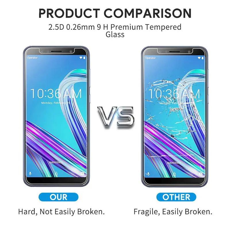 FQYANG 2 шт 9H закаленное стекло для ASUS ZE552KL ZS570KL ZS571KL ZU680KL ZB553KL ZC554 защитное