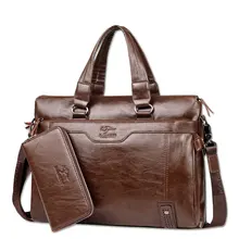 Famous Brand Business Men Briefcase Bag Luxury Leather Laptop Bag Man Shoulder Bag bolsa maleta