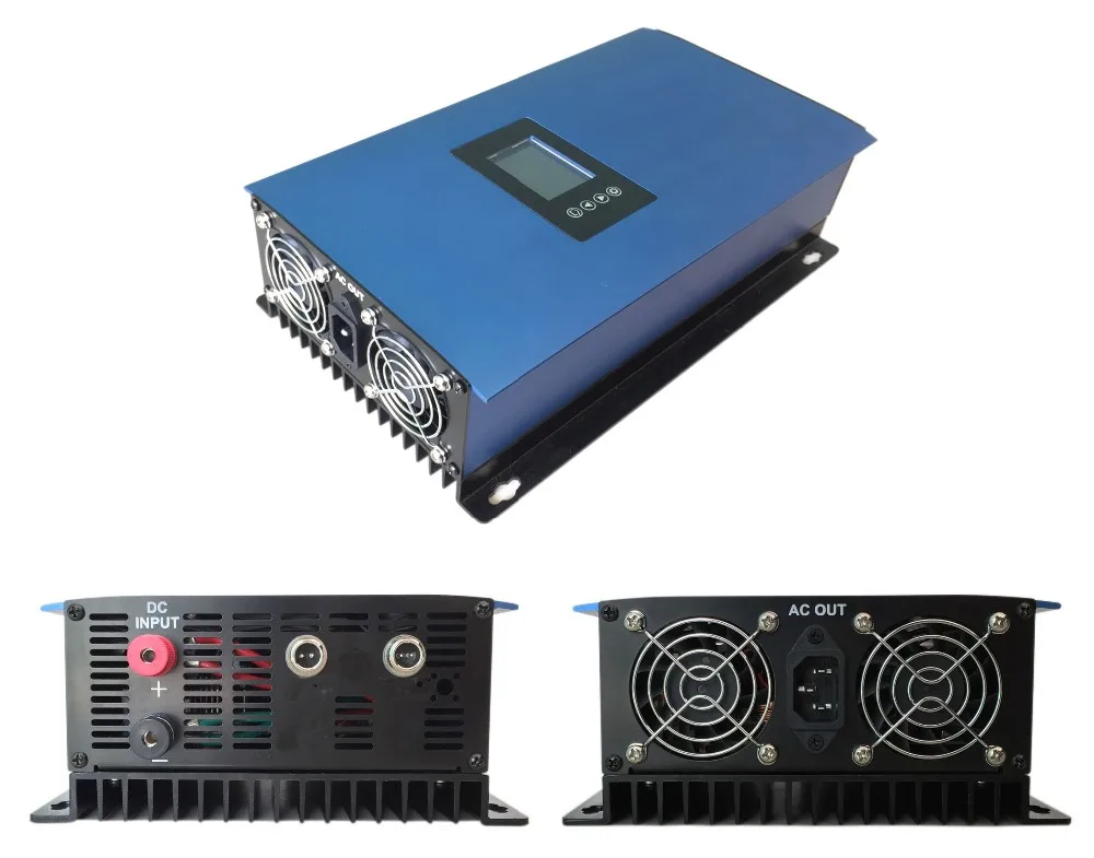 

LCD 1000W Solar Grid Tie Inverter with Limiter,MPPT Pure Sine Wave Power Inverter DC22-60V/45-90V to 110VAC