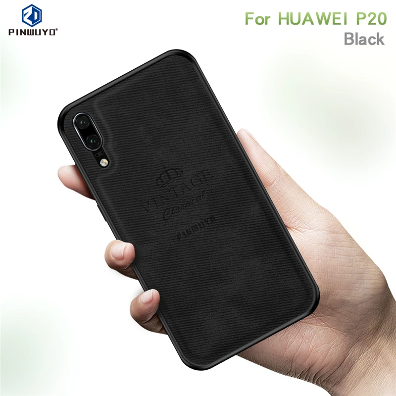 

For Huawei P20 Case Cover Vintage Case PU Leather PC Hard Cover Fitted Cases For Huawei P20 Protection Phone Case Shell 5.8''