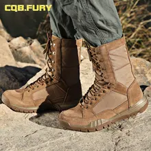CQB. FURY/сезон осень; мужские ботинки-дезерты в стиле милитари; супер-светильник; удобные армейские ботинки из коровьей замши на шнуровке; size38-46