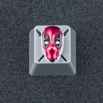 

3D Transparent Deadpool ESC Aluminum Alloy Keycap for Cherry Switch Mechanical Keyboard 3 Times Anode
