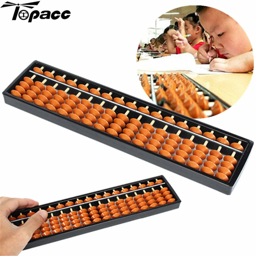 

2019 New Non-toxic Materials Plastic Abacus Arithmetic 17 Digits Kids Maths Calculating Tool Educational Toys For Children Kids