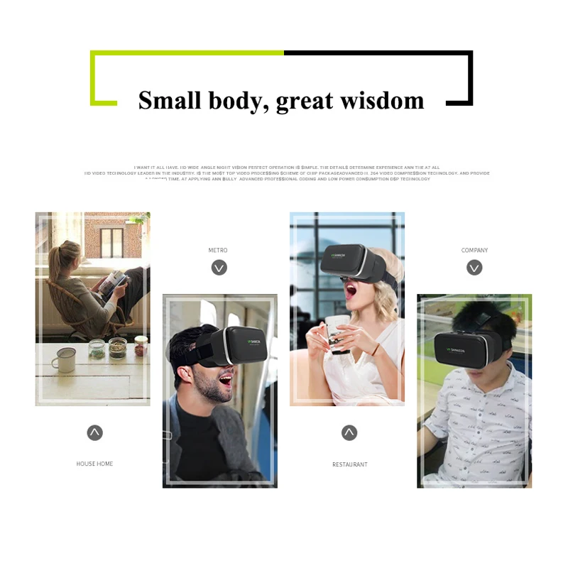 Очки виртуальной реальности Shinecon 6 0 Casque VR Box 3d очки шлем для смартфона Google Cardboard