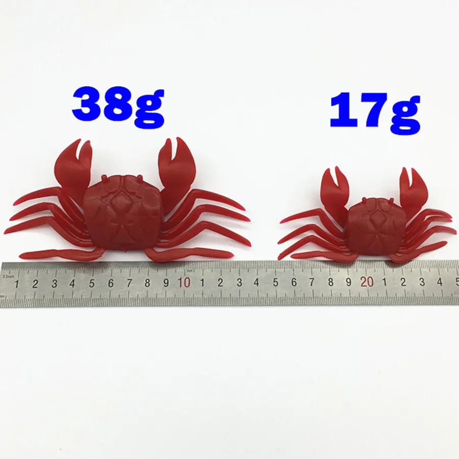 1PCS Silicone Mold Winter Fishing Bait Jig Crab Soft Artificial Lures 3D  Simulation Multicolour For Fish With Hooks Sea Lures