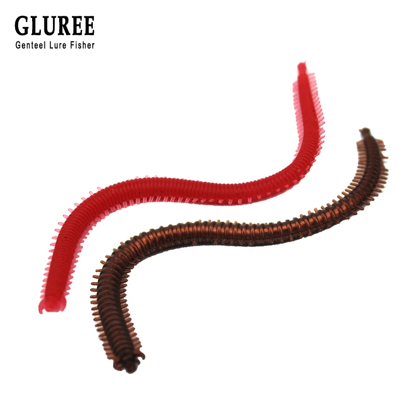 

GLUREE Simulation Soft Bait 1Pcs 13cm PVC Sea Worms Fishing Lures Artificial bait Grub Artificial Lures Wobbers Sea Earthworm