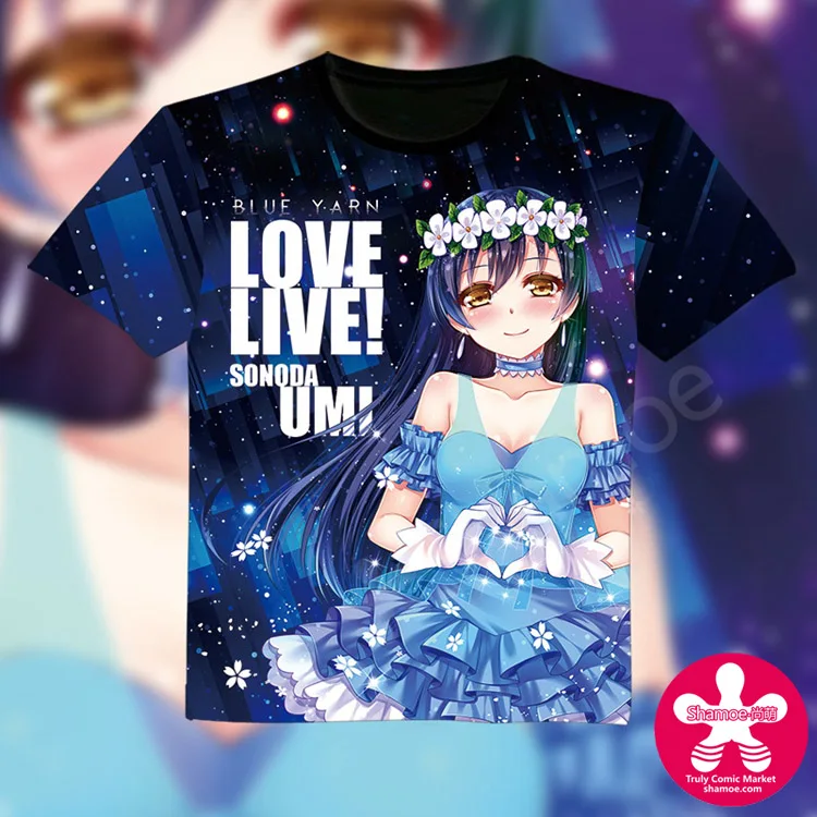 卸売16新しいファッション男性アニメtシャツカワイイオタク服愛ライブサンシャインコスプレ園田海カジュアルtシャツtシャツ Fashion Tees Anime T Shirtfashion T Shirt Aliexpress