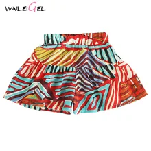 WLG/Летние повседневные шорты для девочек, универсальные шорты с принтом для маленьких девочек, детская одежда из хлопка и льна