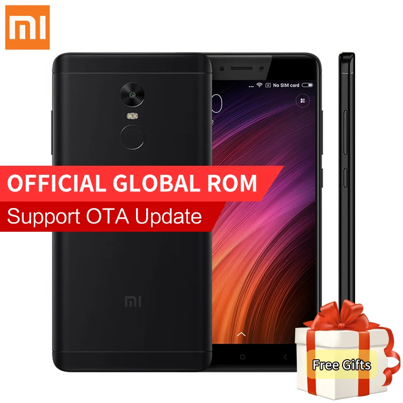 Original Xiaomi Redmi Note 4X 4GB 64GB Pro Prime Mobile Phone MTK Helio X20 Deca Core 5.5" FHD 13MP Camera Fingerprint MIUI 8.1