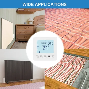 

LCD Display Room Thermostat For Water Heating Electric Wall Heater Temperature Regulator