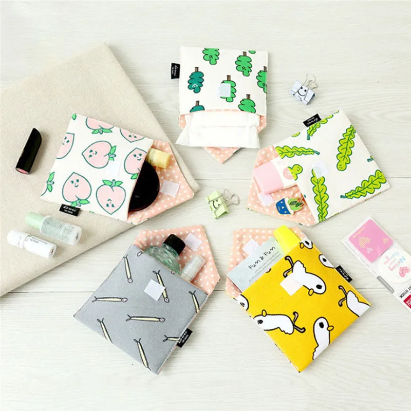 Women Girl Cotton Small Cosmetic Bags Storage Organizer Travel Case Storage Pouch Purse Nesesser Students bags Sanitary Napkins Women Girl Cotton Small Cosmetic Bags Storage Organizer Travel Case Storage Pouch Purse Nesesser Students bags Sanitary Napkins