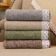 Высокий кружевной однотонный дизайн тессельная кромка хлопковый коврик для прикроватной гостиной коврик для гостиной