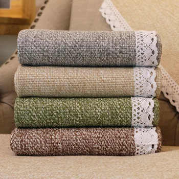 

High lace solid color design tessel edge cotton area rug for bedside living room tapetes para casa sala tapis salon