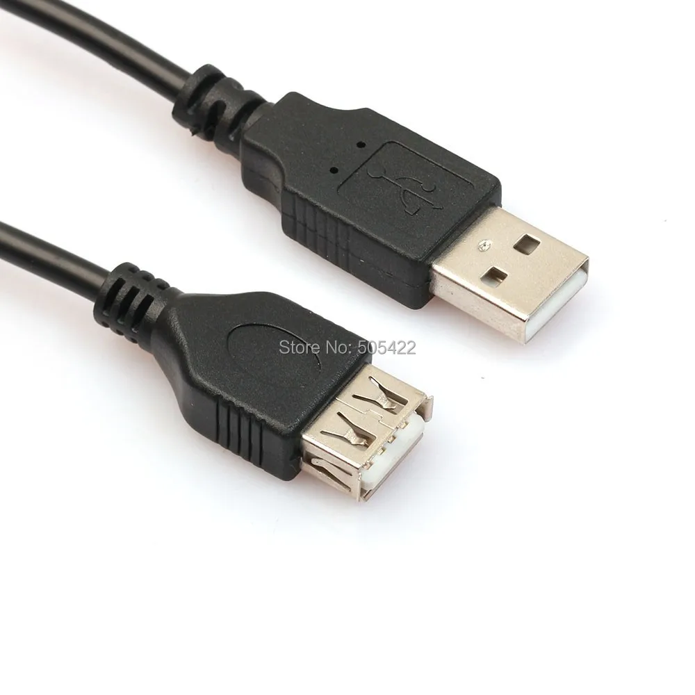 USB 2,0 мужчин и женщин удлинитель данных M/F адаптер кабель 500 шт./партия