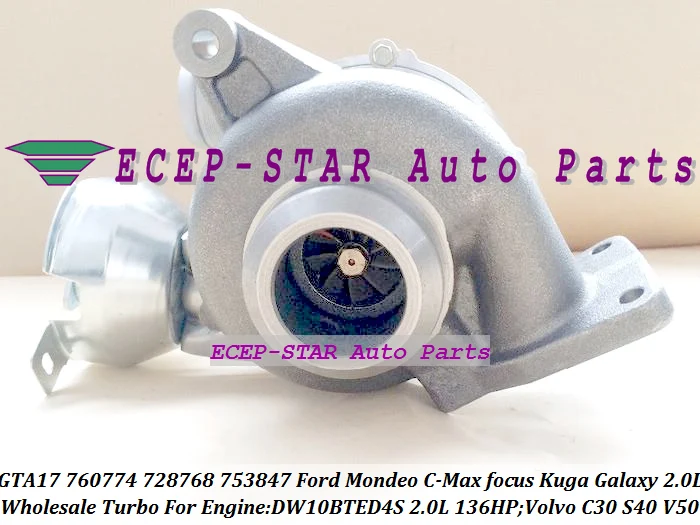 GTA1749V 760774 760774-5003S 728768 9662464980 For Ford Mondeo C-Max For Focus Kuga Galaxy For Volvo C30 S40 V50 DW10BTED4S 2.0L (4)