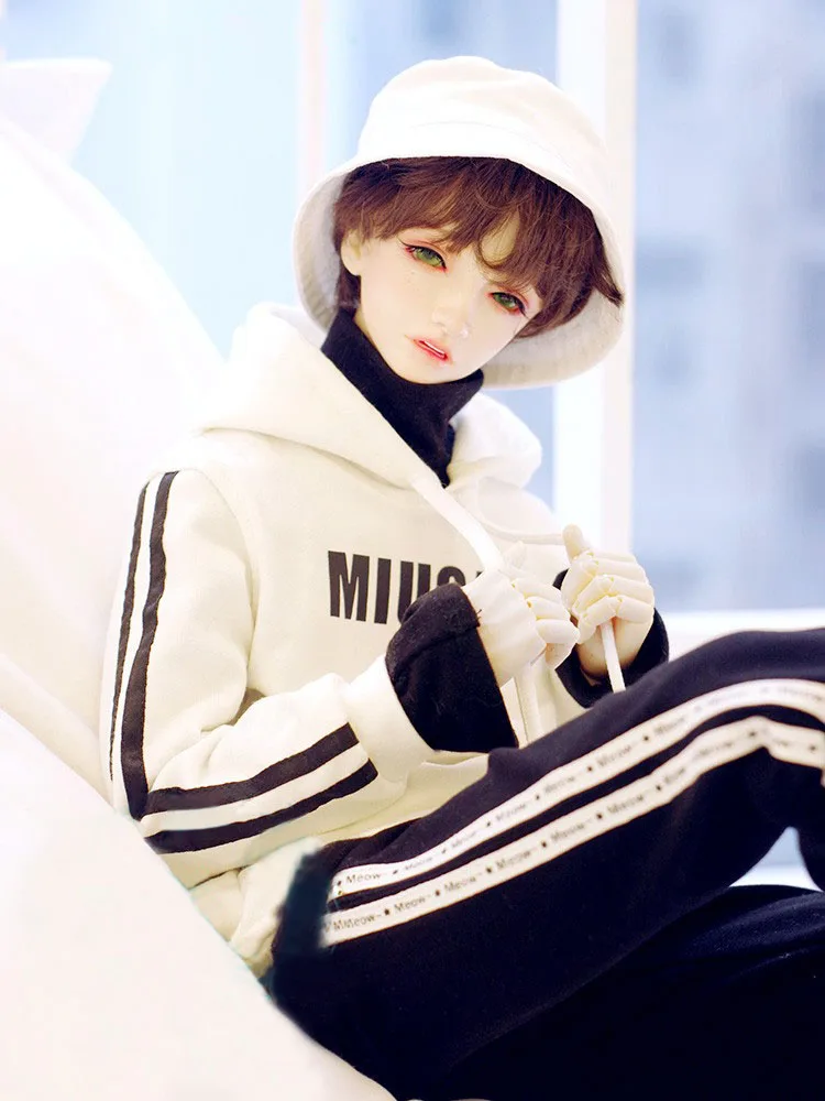 Одежда для куклы BJD 1/3 pu shu SD13 Толстовка с принтом Четыре цвета в куклу модная