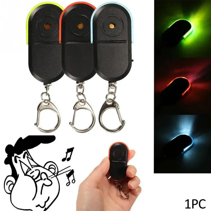 

Mini Anti-lost Whistle Key Finder Wireless Alarm Smart Tag Key Locator Keychain Tracker Whistle Sound LED Light Things Tracker