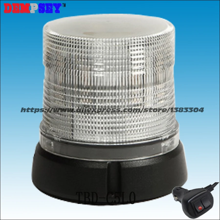 Dempsey Red&Blue&Amber Color LED Rotating Warning Beacon Light/10-30V Strobe Flashing Warning Light(TBD-C5L3) construction site solar powered red amber blue safety warning flashing light