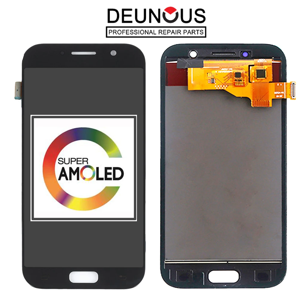 Оригинальный 5 2 &quotсупер AMOLED LCD для SAMSUNG Galaxy A5 2017 дисплей сенсорный экран