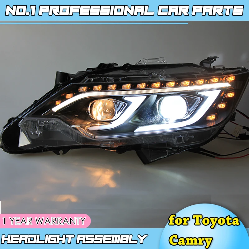 Автомобильный Стайлинг для Toyota Camry V55 светодиодный фонарь- новые для Camry светодиодные фары HID фара ангел глаз Биксеноновые аксессуары