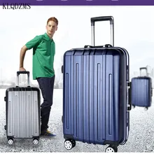 KLQDZMS 20/24/26Inch Luxury PC Rolling Luggage Men Business Travel Suitcase Spinner Women Trolley Bags On Wheels