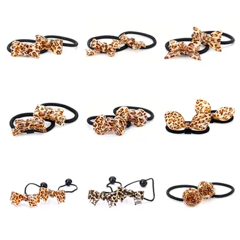 

2pcs/lot New Arrival styling tools Rabbit ears bow elastic hair bands hair accessories for women girl children make you fashion