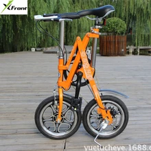 New X-Front brand 14 inch Carbon Steel 7 speed fast folding bike road bicicleta quality children mini bicycle