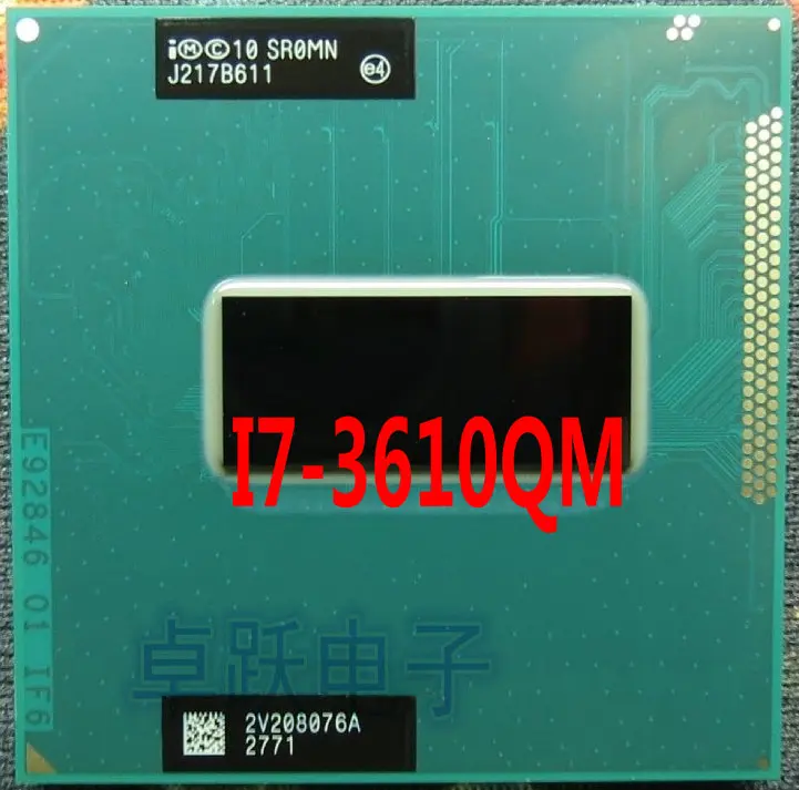 Процессор Intel SR0MN i7-3610QM Core i7 мобильный процессор i7 3610QM ноутбук процессор PGA 2,3 ГГц до 3,3 ГГц SROMN