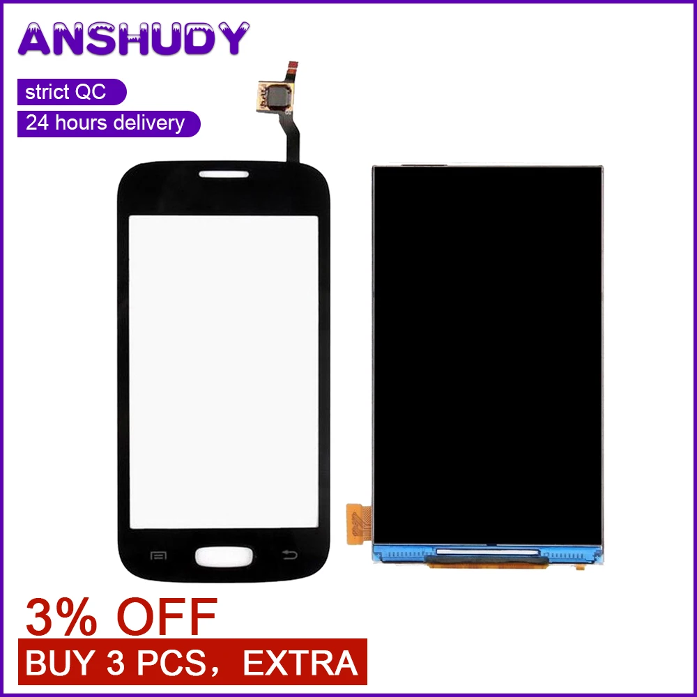 

For Samsung Star Pro S7262 7262 GT-S7262 S7260 7260 GT-S7260 LCD Display Monitor Screen + Touch Screen Digitizer Sensor Glass