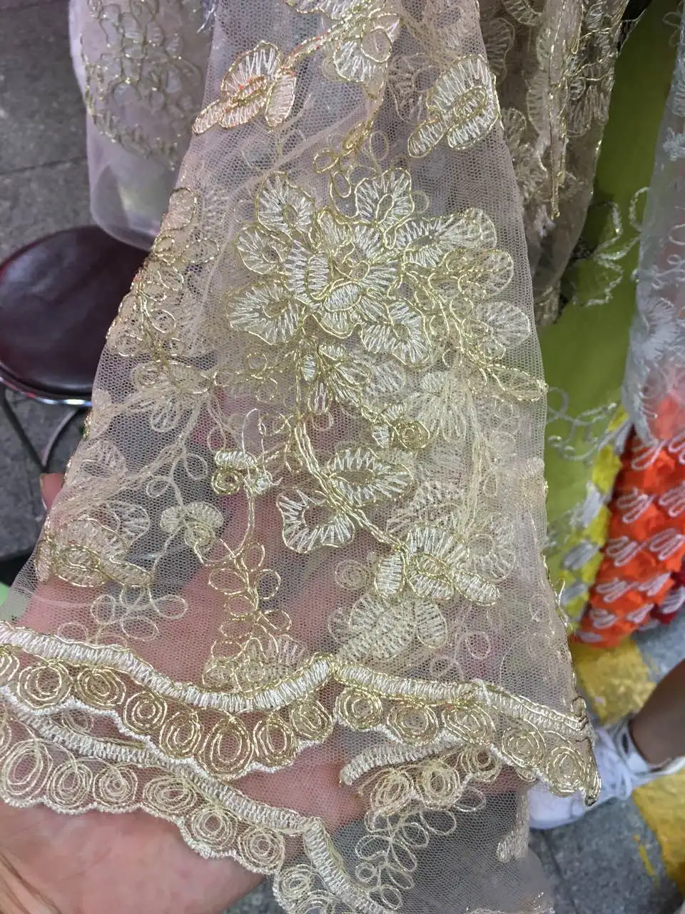 net fabric dress design