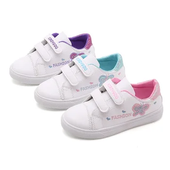 

New Kids Shoes For Girls Fashion Children Casual Shoes Butterfly Cute Toddler Kids Sneakers Breathable Baby Girls Shoes