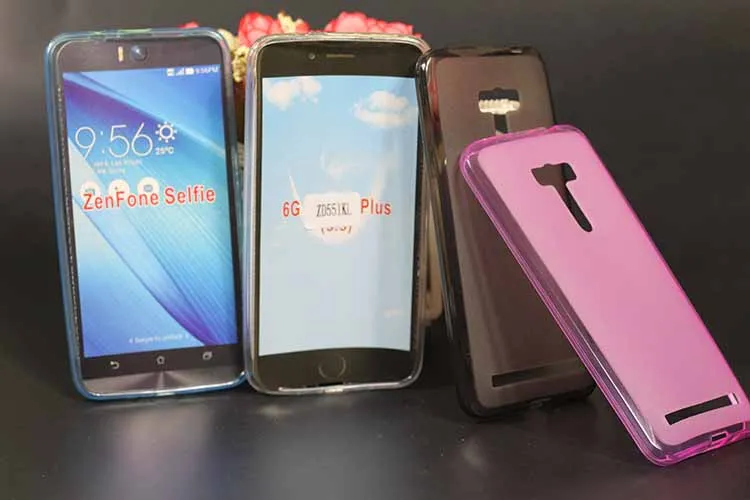 Стенд 4 цвета мягкие силиконовые TPU чехол для Asus Zenfone Selfie ZD551KL Модные четко печати