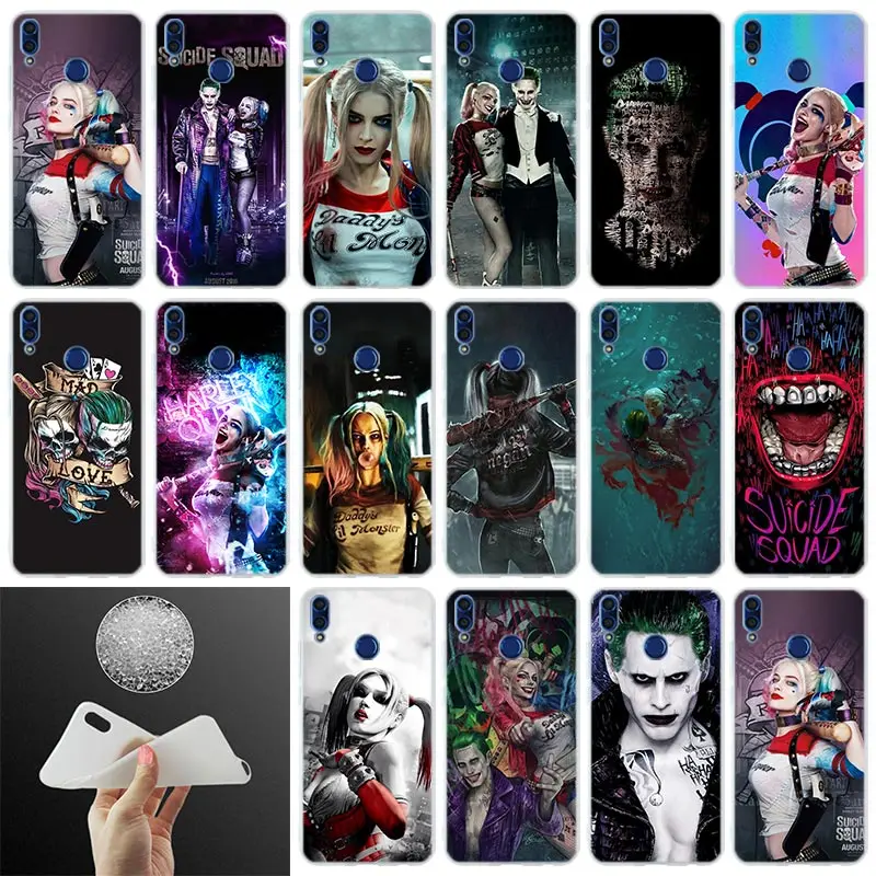 

Silicone Back Cover Phone Case Joker Harley Quinn For Huawei Honor 10i 9i Lite 8a 8x max 8c 7x 7a pro 6x V20 Paly Soft