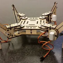 DIY mePed четвероногий робот 4 мм Дерево Лазерная резка рамки комплект