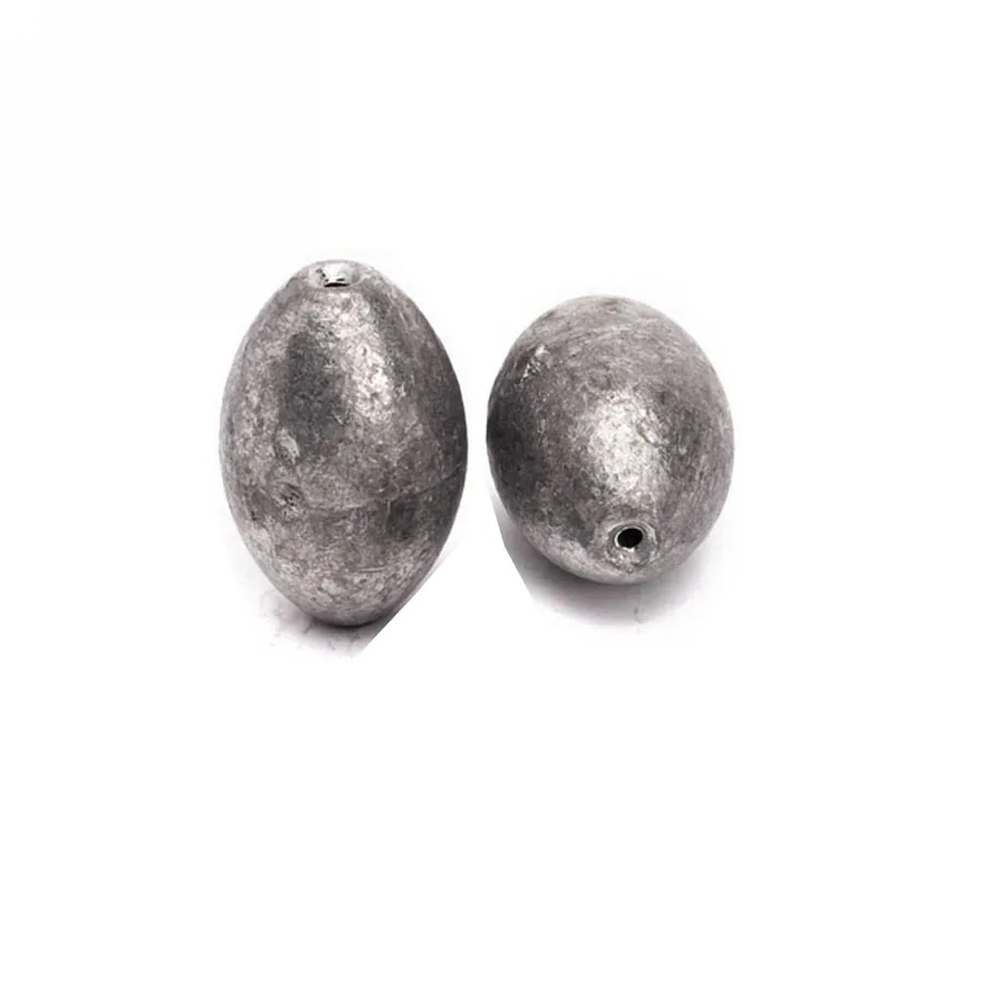 0.5g weight Fishing product Sinker Lead Mould Olive Shaped Middle Pass