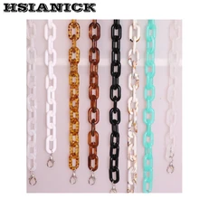 Oversized many color style shoulder chain exaggerated Tortoiseshell color rough evening bag chain