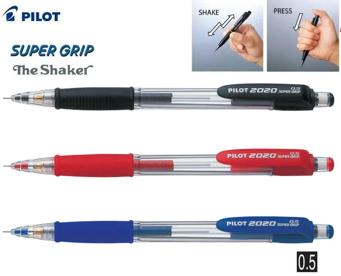

Mechanical Pencil 0.5MM PILOT SUPER CLIP HFGP-20R-SL Japan office and school statIonery Wholesale 12pcs/lot Free Shipping