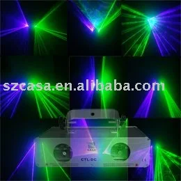 

100mW 405nm Violet+40mW 532nm Green Laser Light DMX Sound Auto Disco DJ Party Disco Light(CTL-GV)