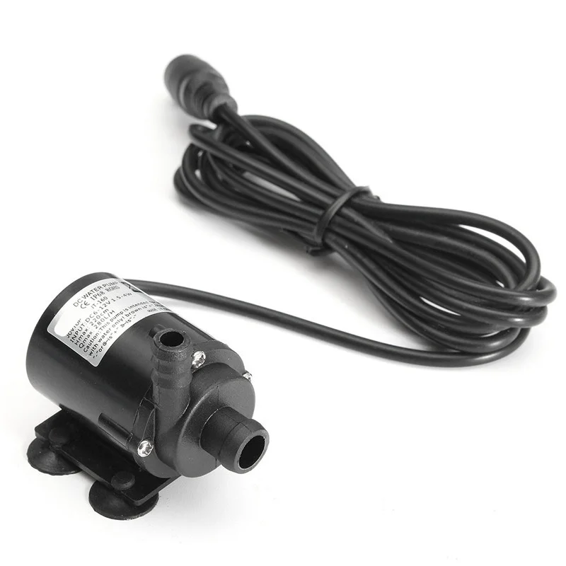 Водяной насос DC 12V 280L/H Бесщеточный мини водяной погружной двигатель простой в