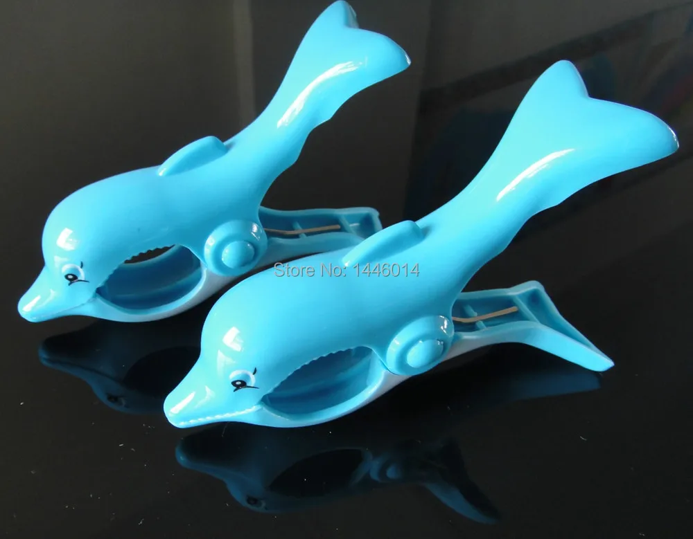 2 PCS/lot ABS Bath towel clip dolphins design clipbath towel clip
