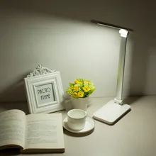 Led защита глаз Настольные лампы три-уровень затемнения 180 градусов складной чтения Лампы для мотоциклов